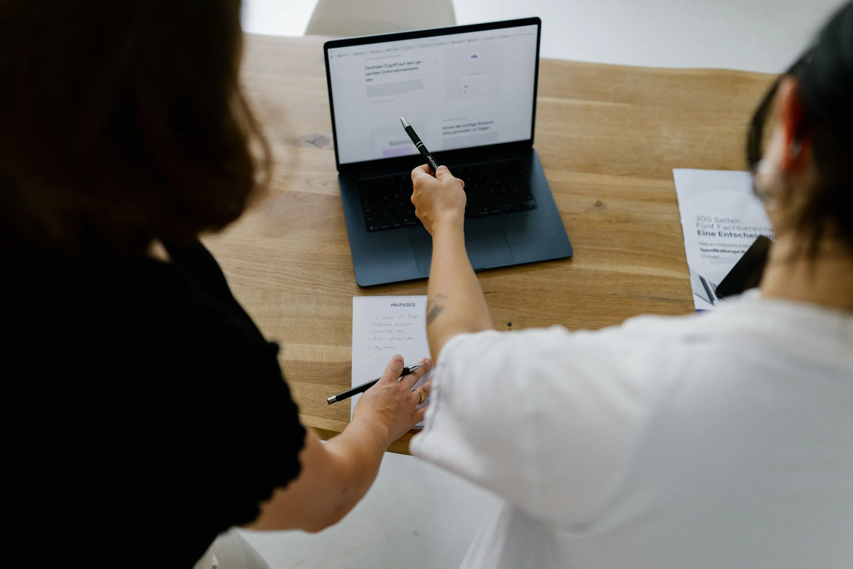 Gemeinsam am Laptop einen Workflow bauen
