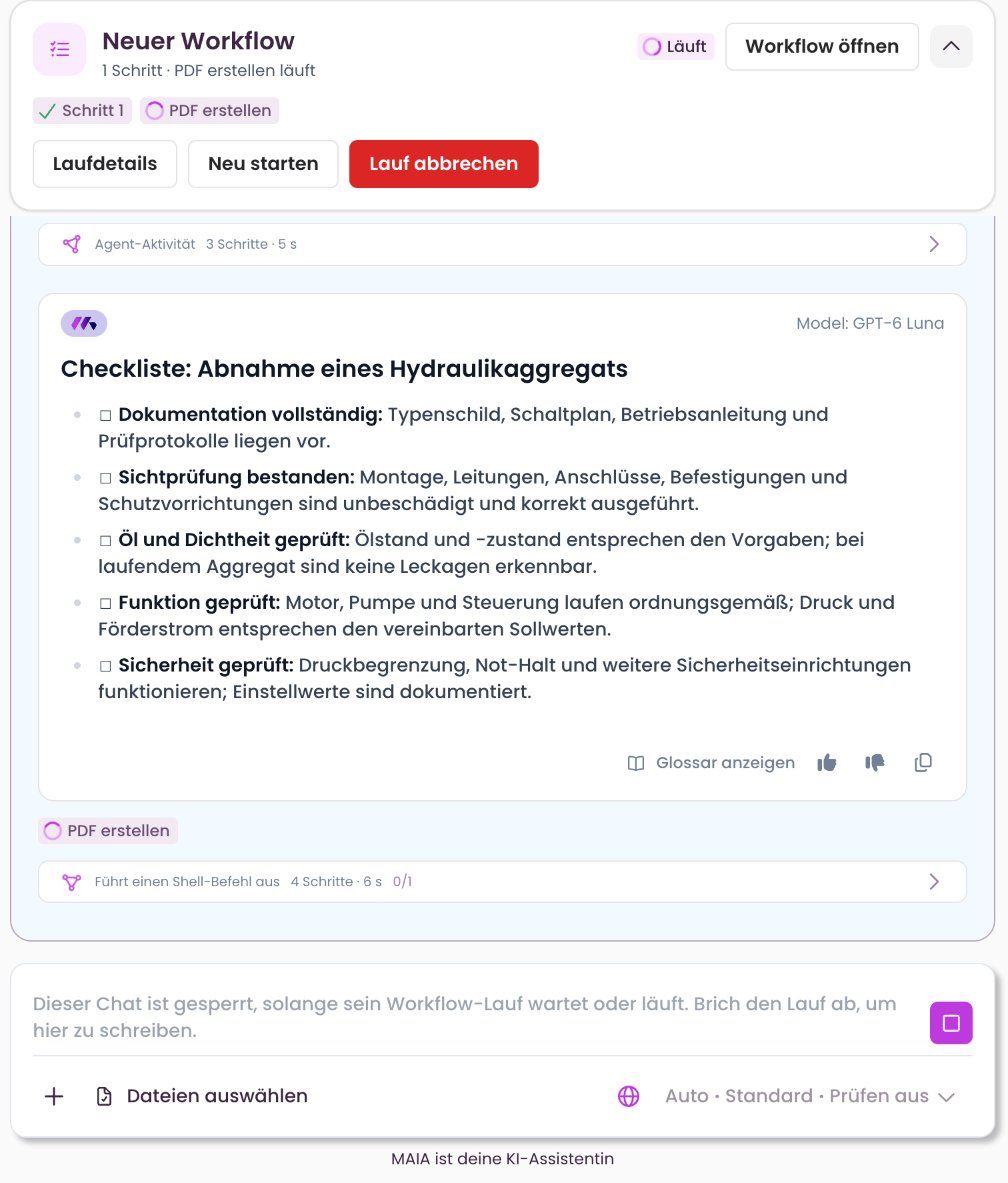 Lauf-Chat während eines Laufs, Eingabe gesperrt