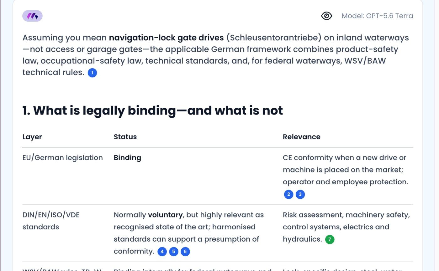 Answer with numbered citations